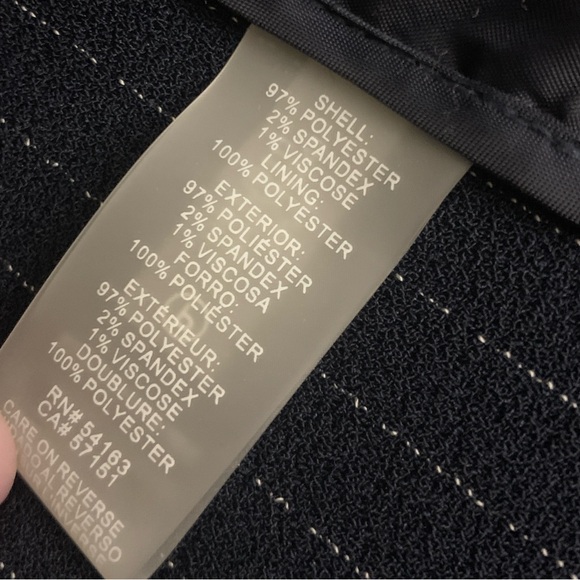 Tommy Hilfiger Women's Pinstriped Open-Front Jacket - Midnight/Ivory - Picture 8 of 15